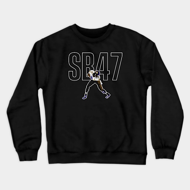 SB 47: Jones Runs It Back! Crewneck Sweatshirt by rokrjon